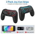 thumbnail image 2 of 2Pcs Hand Grips for Nintendo Switch 2 Joy-Con Ergonomic Controller Handle ABS, 2 of 9