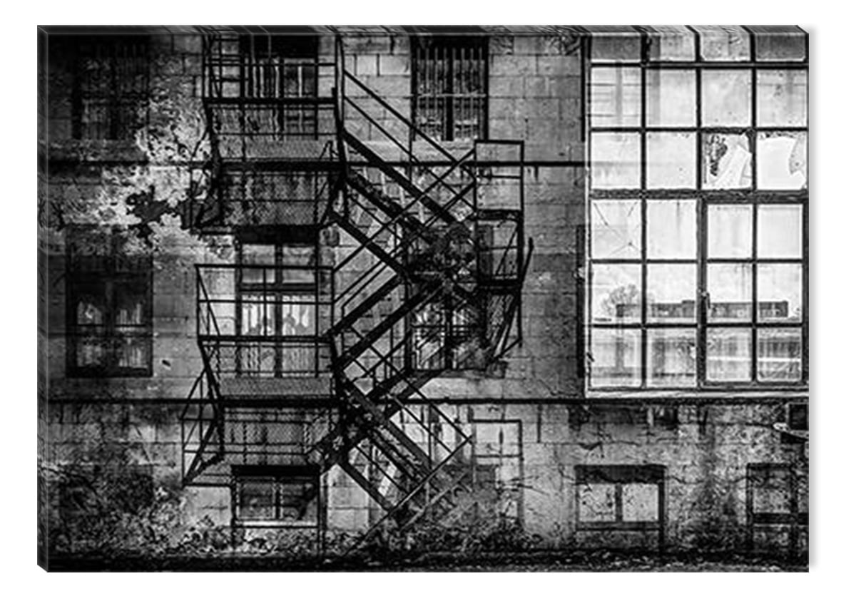Startonight Canvas Wall Art Black and White Abstract Grunge Urban