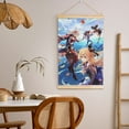 thumbnail image 5 of Genshin Impact Wooden Shaft Hanging Poster Home Decor Poster Wall Art Painting For Living Room Bedroom 20"X30", 5 of 7