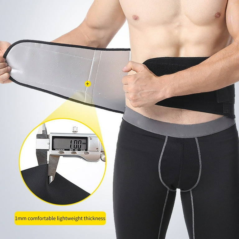 Travelwnat Waist Trimmer Wrap,Sweat Sauna Slim Belly Belt for Men &  Women-Abdominal Waist Trainer,Increased Core Stability