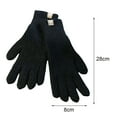 thumbnail image 4 of D-GROEE 1 Pair Winter Touchscreen Gloves -Warm Knit Plush Gloves with Elastic Cuff for Thermal Outdoor Camping, 4 of 8