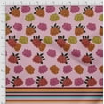 thumbnail image 2 of oneOone Georgette Viscose Fabric Stripe & Floral Panel Print Fabric By Yard 42 Inch Wide, 2 of 3