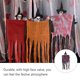 thumbnail image 4 of Bewildely Colgante de fantasma de Halloween, accesorio festivo, modelo de calavera de simulación, decoración de casa embrujada, suministros para fiestas, Kits de decoración para fiestas Blanco rojo Bewildely HA068183-03, 4 of 6