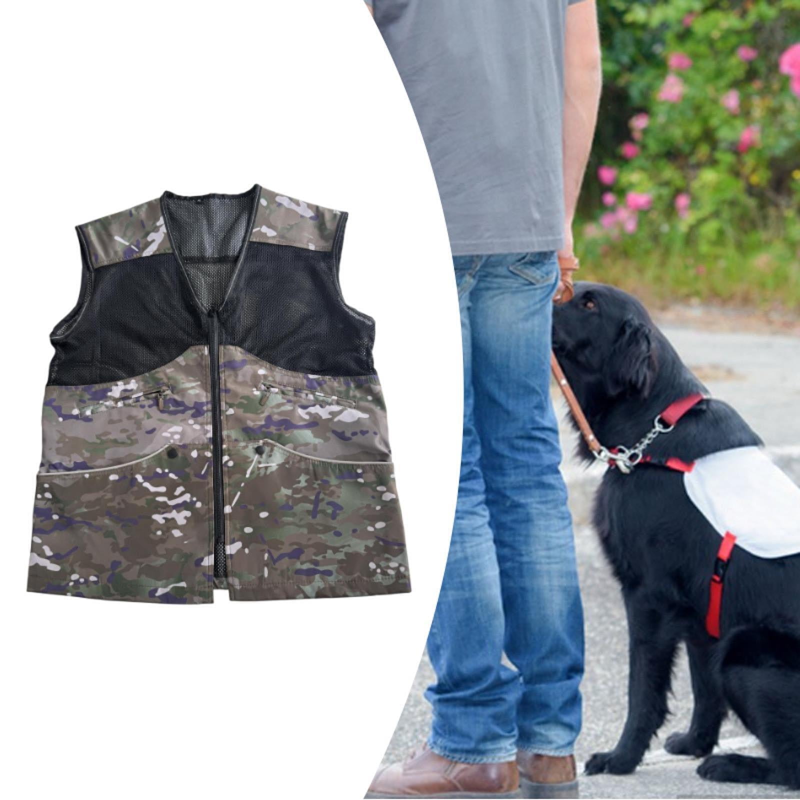 Bvdfgk Dog Training Vest for Handlers for Dogs Training Activities Travel Men Women XXL