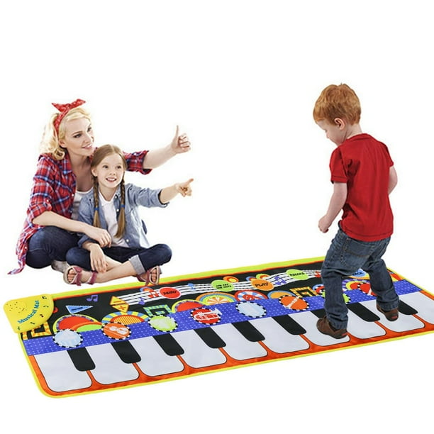 Musical Piano Mat 19 Keys Piano Keyboard Play Mat Portable Musical