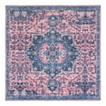 thumbnail image 3 of Unique Loom Renaissance Collection Area Rug - Roma (7' 3" Square Salmon Pink/Black), 3 of 7
