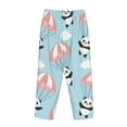 thumbnail image 5 of Sigee Cute Panda Flying in the Sky Print Women's Soft Pajama Pants - Breathable and Comfortable Lounge Sleep Bottoms with Elastic Waistband and Pockets-Medium, 5 of 9