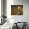 thumbnail image 4 of ARISTURING  Canvas Print Wall Art Fox Portrait in the Autumn Landscape Animals Wilderness Photography Modern Art Rustic Scenic Relax/Calm Multicolor for Living Room, Bedroom, 20x16in, 4 of 6