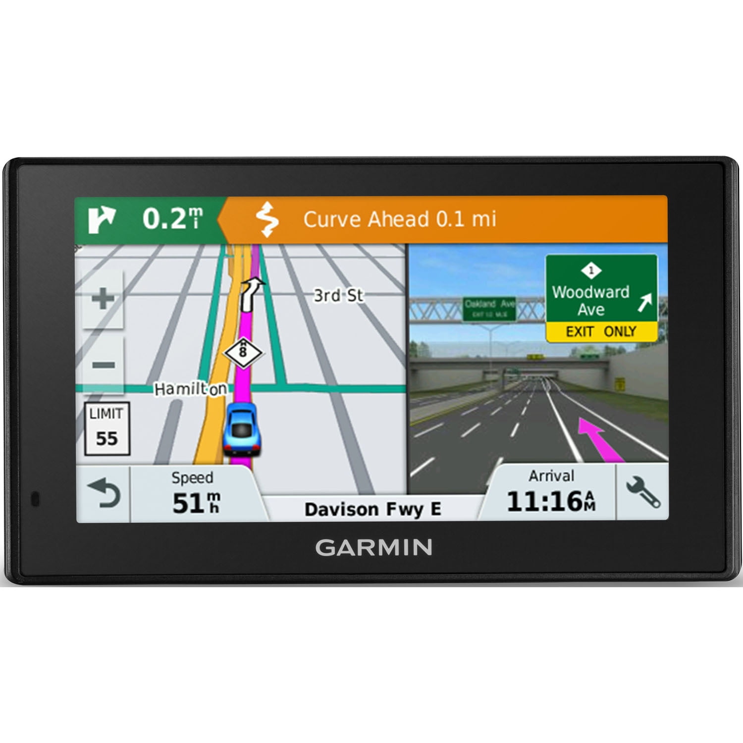 Parametre paperback skære Garmin Drive Smart 51 GPS Navigator with Built-In WiFi plus Lifetime Maps  and Traffic of North America - Walmart.com