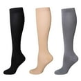 thumbnail image 1 of Calcetines de compresión atléticos, 3 pares de calcetines de compresión para mujer, calcetines de compresión para correr, probados profesionalmente, 1 of 8
