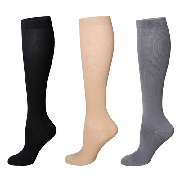 Calcetines de compresión atléticos, 3 pares de calcetines de compresión para mujer, calcetines de compresión para correr, probados profesionalmente
