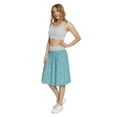 thumbnail image 3 of Women's Pussy Willow Fluffy Branches Buds A-line Printed Skirt Casual Wear, 3XL, Pale Grey Pale Blue, by Ambesonne, 3 of 6