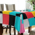 thumbnail image 5 of Yayeee Tablecloths 54" x 54" Rectangle Wrinkle Resistant Party Table Cover, Blue Checkered Pattern, 5 of 8