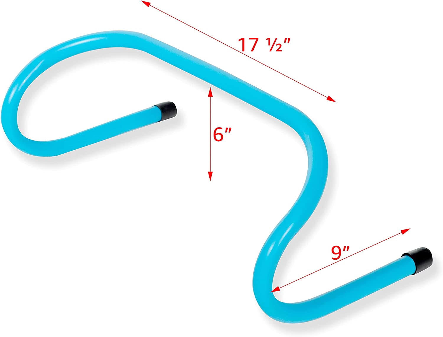 Trademark Innovations 6" Soccer Training Adjustable Agility Speed Training Hurdles (Pack of 4, Blue)