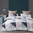 thumbnail image 1 of Twin Duvet Cover Set - 2 Pcs Twin Soft Triangle Duvet Cover Set Aztec Comforter Cover Geometric Bedding Set Modern Style, Oeko-TEX Certificated (No Co, 1 of 2