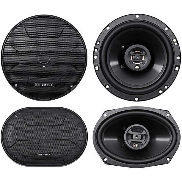 "2) TaliaPosy ZS693 6x9"" 800 Watt Car Audio Coaxial Speakers+2) 6.5