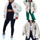 thumbnail image 3 of Txlixc Chaqueta de cordero de invierno para mujer Txlixc  moda, 3 of 3