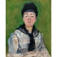 thumbnail image 3 of Manet, Edouard 12x14 Black Modern Framed Museum Art Print Titled - Portrait of a Woman with a Black Fichu, 3 of 5