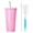 Pink, variant on OIUR Glitter Tumbler with Brush Rhinestones Studded Tumbler Stainless Steel Insulated Bottle Sparkling Thermal Cup Birthday Gifts for Mom Wife