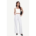thumbnail image 5 of Womens Dress Pants Wide Leg Pull On Stretchy Work Pants Women High Waisted Business Casual Trousers with Pockets, 5 of 10