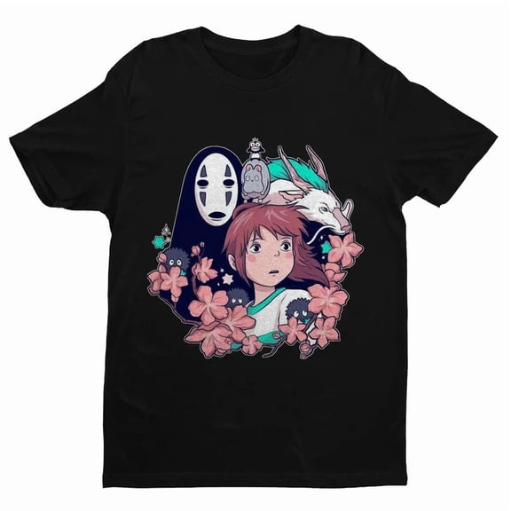 Reprint Rare Anime Aesthetic Spirited Away T Shirt Size S - 5Xl Gift For Friends
