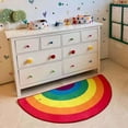 thumbnail image 3 of AMERTEER Half Round Entrance Rainbow Rug Floor Bedroom Ornaments - Rainbow  Large, 3 of 8