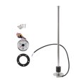 thumbnail image 1 of Kit de unidad de envío de combustible y medidor Unique Bargains Unidad de envío de combustible marino Metal 16.73" 1 juego tono plateado negro blanco 0-190 Ohm, 1 of 1