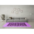 thumbnail image 3 of Ahgly Company Indoor Rectangle Oriental Purple Traditional Area Rugs, 5' x 7', 3 of 4
