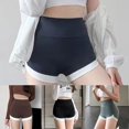 thumbnail image 4 of Women Casual Tight Shorts High Waist Running Gym Pants Sport Yoga Outwear Short, 4 of 8