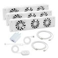 thumbnail image 1 of Smart 3-Fan Magnetic Fireplace Cooling Fan Household Radiator Fan Radiator Booster Extension Set Ventilator Fan Smart Cooling Fa, 1 of 5