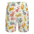 thumbnail image 6 of Kdxio Boho Bunny Pattern Mens Casual Shorts - Drawstring Summer Beach Sports Shorts for Men, 6 of 9