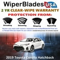 thumbnail image 2 of 2019 Toyota Corolla Beam Wiper Blades Wipers w/2yr Warranty (Set of 2), 2 of 5