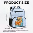 thumbnail image 7 of Pzuqiu Capybara Reading Print 13.5 Inch Kids Backpack for Preschool Kindergarten Breathable Padded Toddler School Bag with Multi Pockets Casual Daypack for Boys Girls, 7 of 7