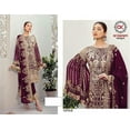 thumbnail image 4 of Indian Designer Salwar Kameez Suits Pakistani Sewn Trouser Pant Dress ( Purple, S - 38 ), 4 of 5