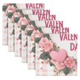 thumbnail image 6 of BZSMCE Satin Native Fab Cotton Dinner Napkin Happy Valentine's Day Reusable, 6 of 8