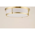 thumbnail image 2 of 10270WTSBR Maxim Lighting Rogue-3 Light Flush Mount-17 Inches wide by 5.25 inches high-Satin Brass Finish, 2 of 5