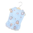 thumbnail image 2 of CBFFDC Dog Princess Dress Soft Comfortable Cartoon Pattern Dog Lace Ruffled Hem Vest Daily Wear Summer Pet, 2 of 5