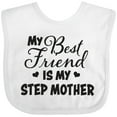 thumbnail image 3 of Inktastic My Best Friend is My Step Mother with Hearts Boys or Girls Baby Bib, 3 of 4