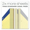thumbnail image 2 of Ampad Double Sheets Pad, Legal/Wide, 8 1/2 x 11 3/4, Canary, 100 Sheets -TOP20243, 2 of 4