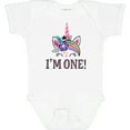 thumbnail image 3 of Inktastic First Birthday Unicorn for Girl Girls Baby Bodysuit, 3 of 5