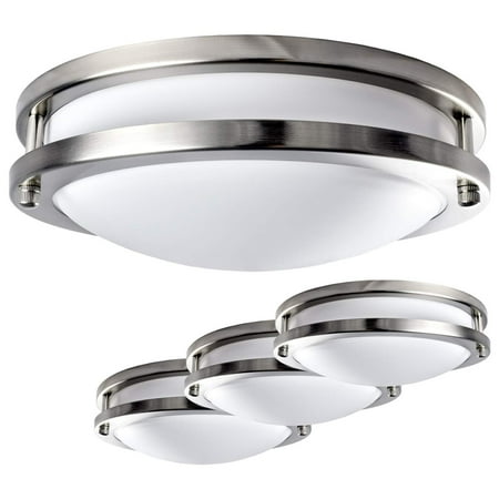 Luxrite LED Flush Mount Ceiling Light, 10 Inch, Dimmable ...