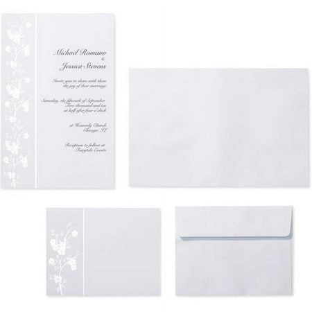 Wilton Cherry Blossom Invitation Kit, 50 Count