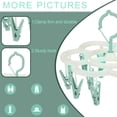 thumbnail image 6 of Piwvid Laundry Drying Rack Clothing Sock Drip Clothes Drying Hanger with 16 Clips, Swivel Windproof Hook Round Heavy Duty Underwear Hanger for Indoor Outdoor Wet and Dry, 6 of 7