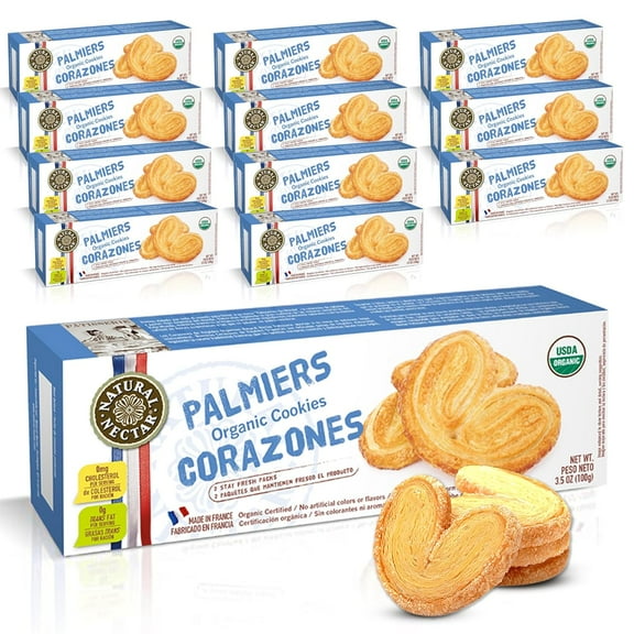 Palmiers Cookies, vanilla, 42 Ounce (Pack of 12)