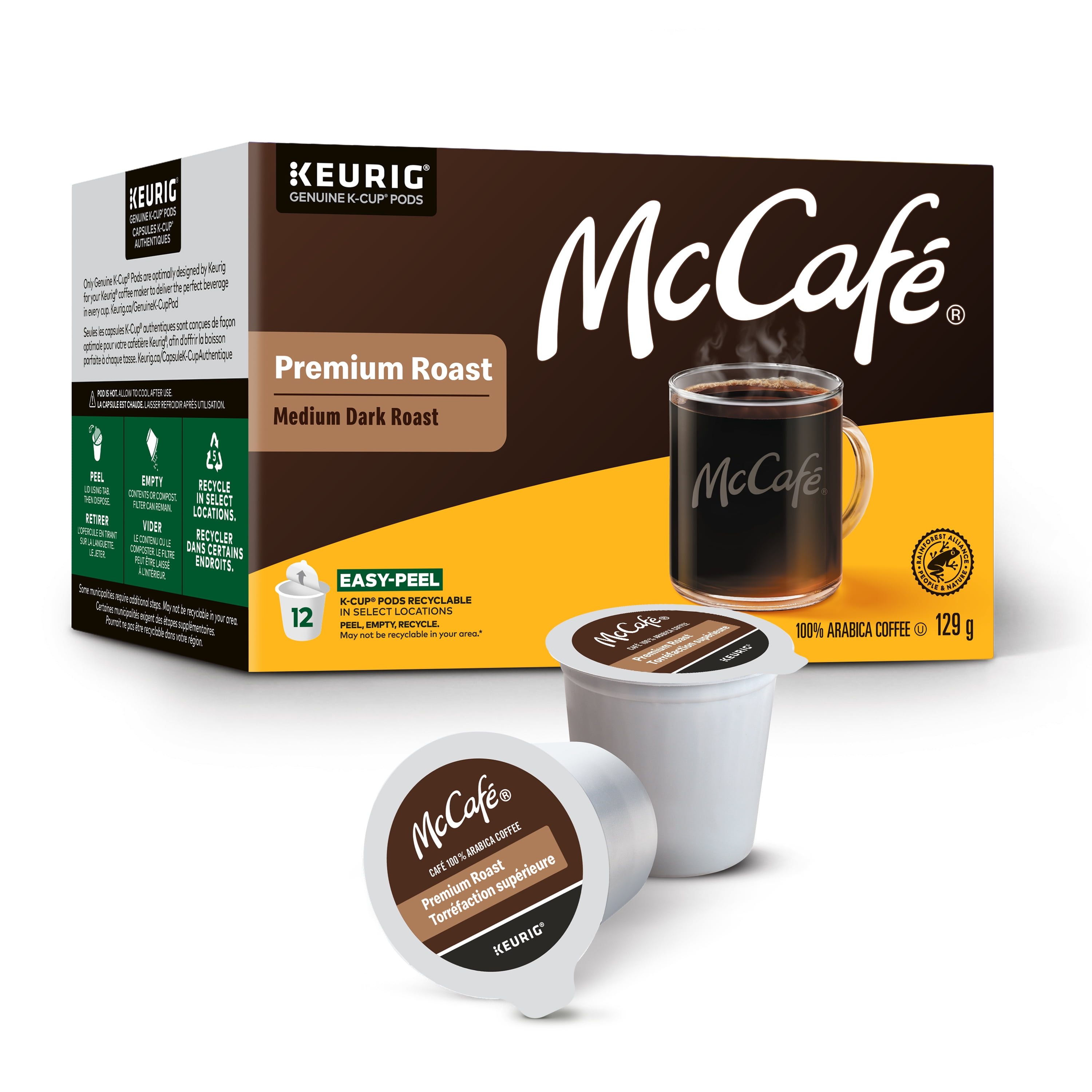 Capsules K-Cup de café de qualité supérieure McCafé, torréfaction mi-foncée Boîte de 12