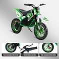 thumbnail image 6 of WETS Dirt Bike for Kids Adults, 36V Off Road Electric Motorcycle up to 25 mph, Battery-Powered Mini Motor Bike with Mechanical Disc Brakes, 10 inch Tires Green, 6 of 9