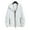 White, variant on Unisex Sun Protection Clothing Hooded Long Sleeve Pockets Sunscreen Jacket Zipper Placket Cycling Running Windbreaker