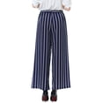 thumbnail image 4 of B91xZ Pantalon Pull-On pour Femmes Taille Haute Stretch Cargo pour Femmes, Bleu L, 4 of 5