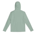 thumbnail image 4 of UPF 50+ Men’s Long Sleeve Performance Fishing Hiking Sun Protection Shirt with Mask UV Neck Gaiter Hoodie Green XL, 4 of 7