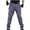 Gray, variant on hoksml Men's Cargo Pants Solid Color Multi Pocket Lace-up Zipper Front Sweatpants Pencil Full Length Pants Casual Outdoor Hiking Tactical Pants